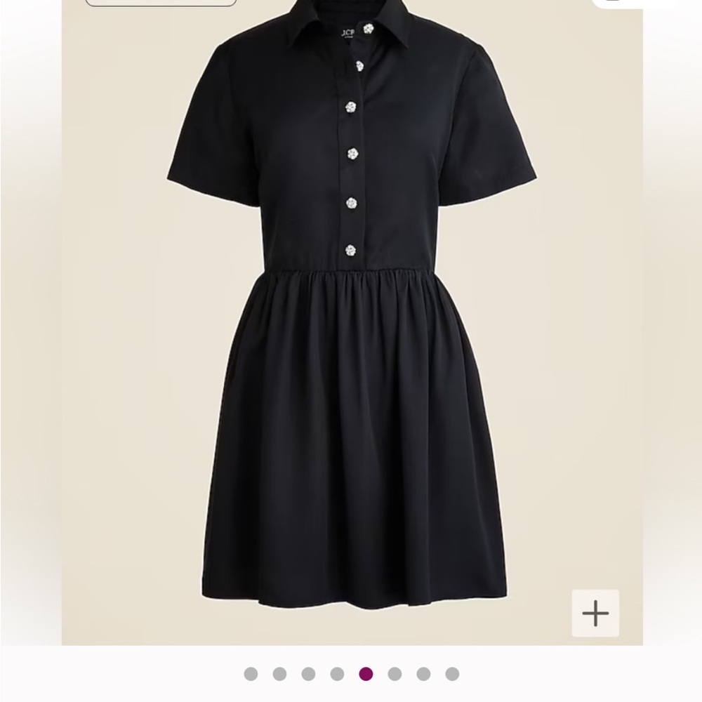 J crew Collection shirtdress with jewel buttons